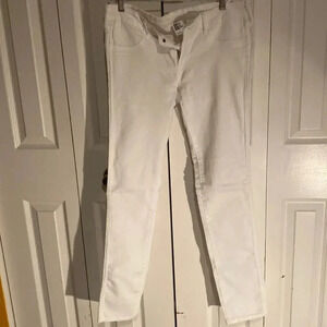 H&M Skinny white jeans, low waist, size 30/32
